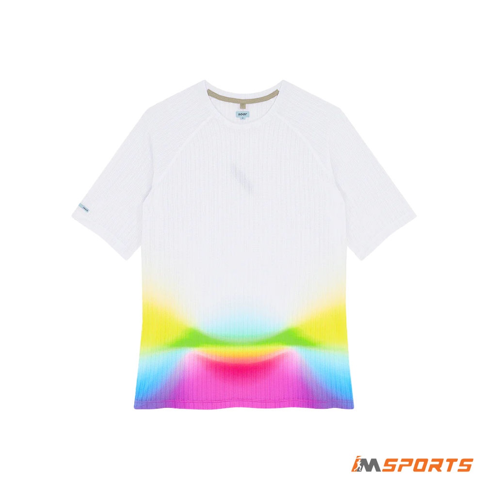 SOAR - Áo Chạy Bộ Women's Race Tee - White/Summer Rainbow