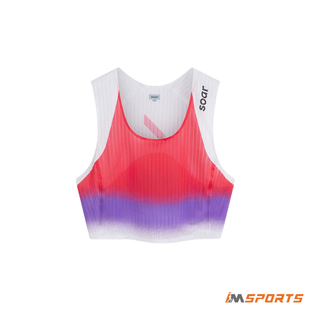 SOAR - Áo Ngực Women's Crop Vest - Red/Purple Stripe
