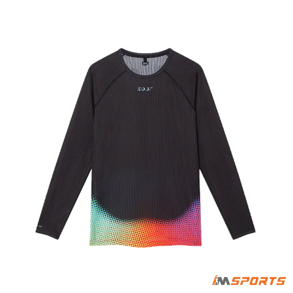 SOAR - Áo Dài Tay Men's Race Base Layer - Black/Rainbow Dot