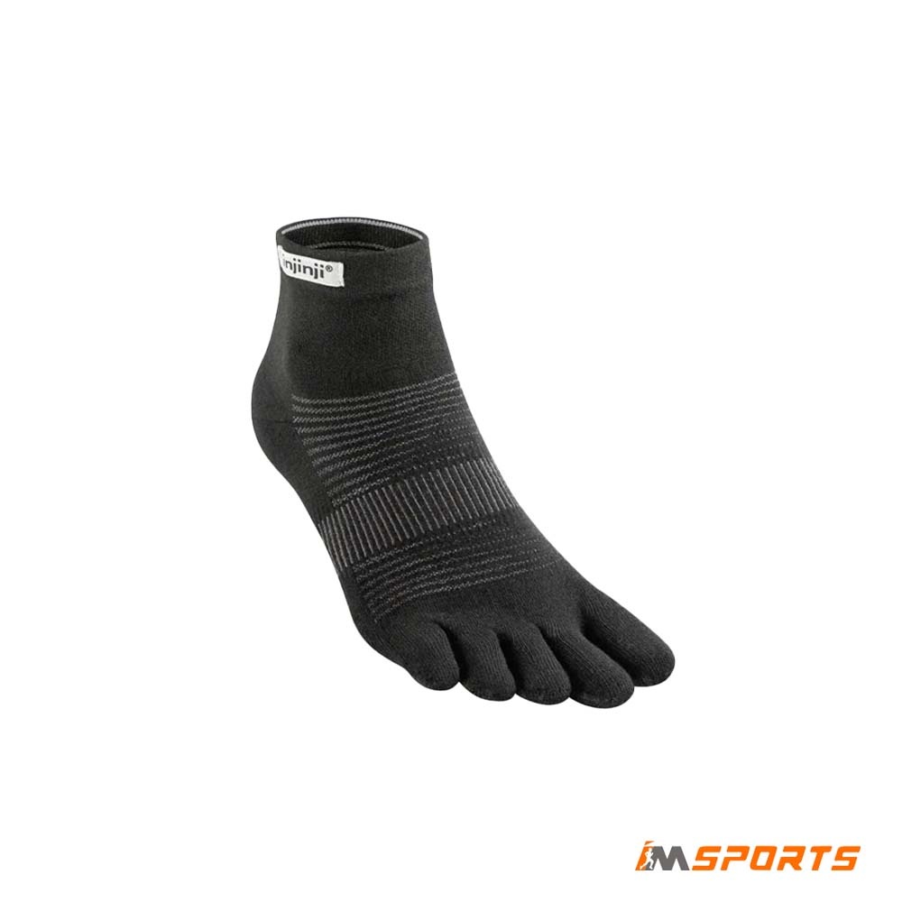 Run Lightweight Mini-Crew |Tất xỏ ngón chạy bộ Injinji Run Lightweight Mini-Crew - Black