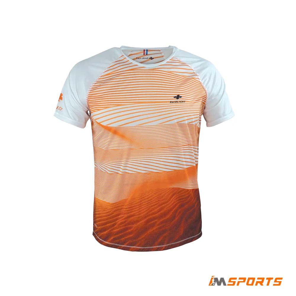 Áo Chạy Địa Hình Nam Raidlight Maillot Ultra Drylight Men's short sleeve trail top - White/Orange