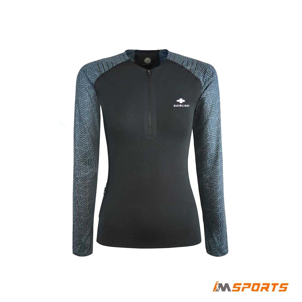 Áo Chạy Trail Dài Tay Nữ Raidlight Maillot R-LIGHT Femme - Black