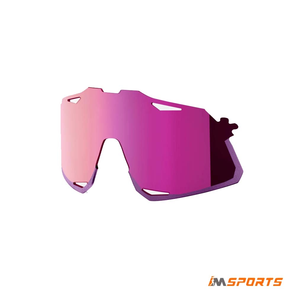 Mắt Kính Thay Thế 100% Hypercraft Polycarbonate Replacement Lens - Purple Multilayer Mirror