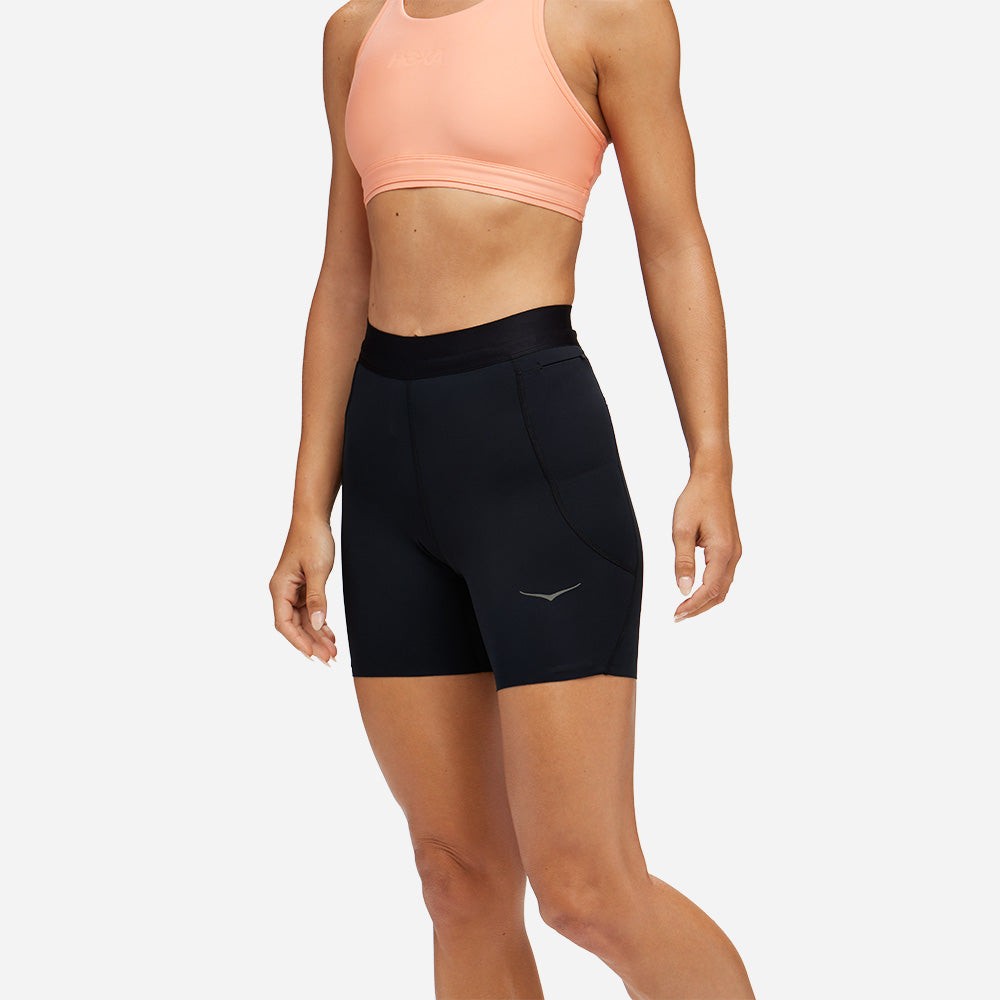 Quần Ngắn Thể Thao Nữ HOKA Novafly 6'' - Black