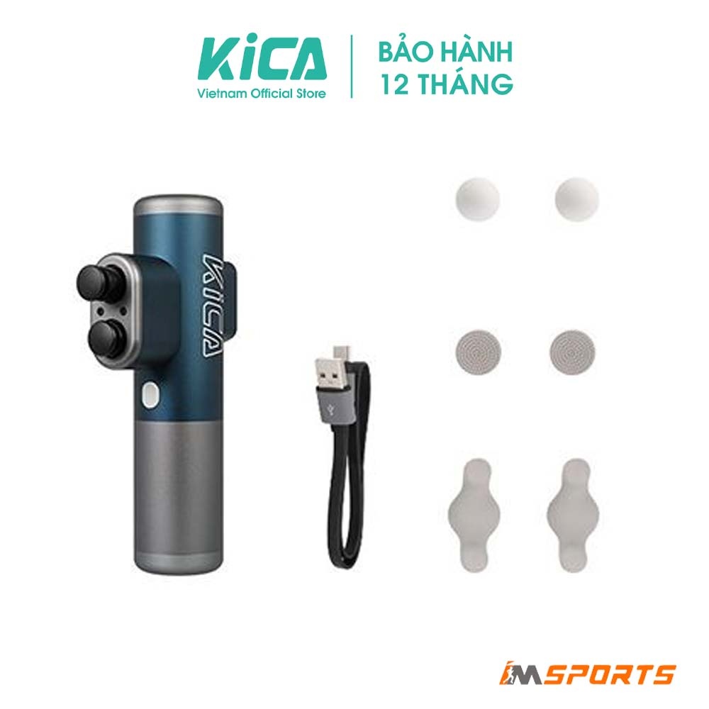 KiCA Pro | Dụng cụ massage cơ đa năng chuyên nghiệp 2 đầu - KiCA Pro Double - Blue