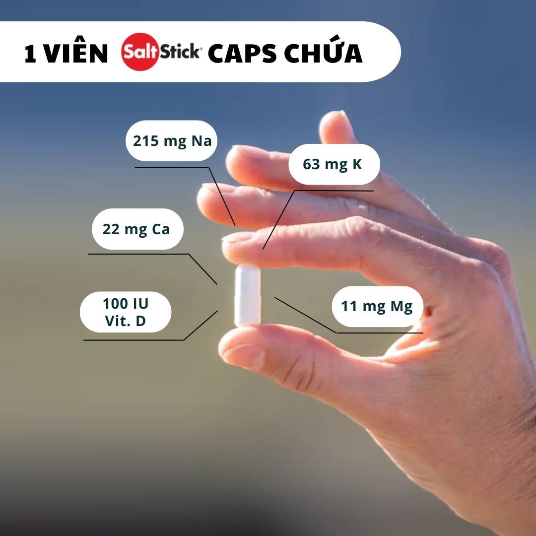 Thành phần muối bổ sung Saltsticks caps