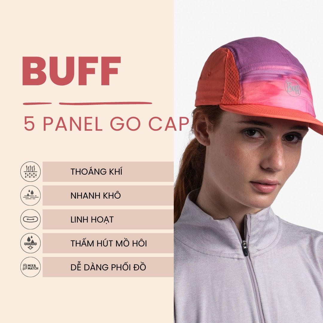 Mũ chạy bộ Buff 5 panel go cap