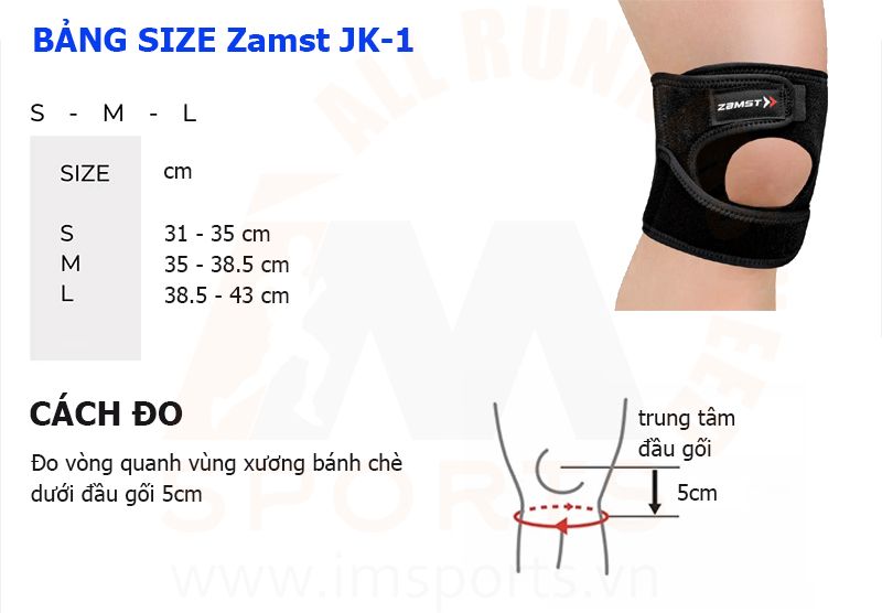 Bảng size JK 1