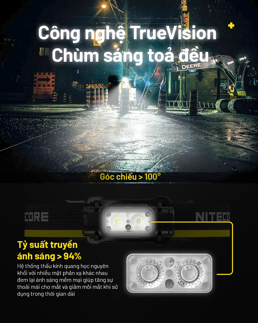 Đèn chạy trail NITECORE NU53