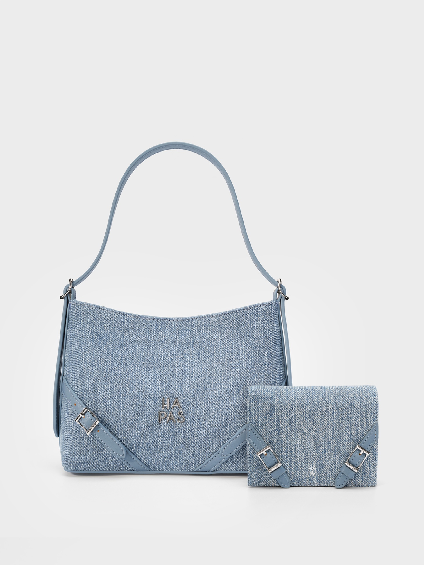TDV Hobo Dáng Vuông EASY Sz 23 + Ví Đeo Chéo Fancy - Jean