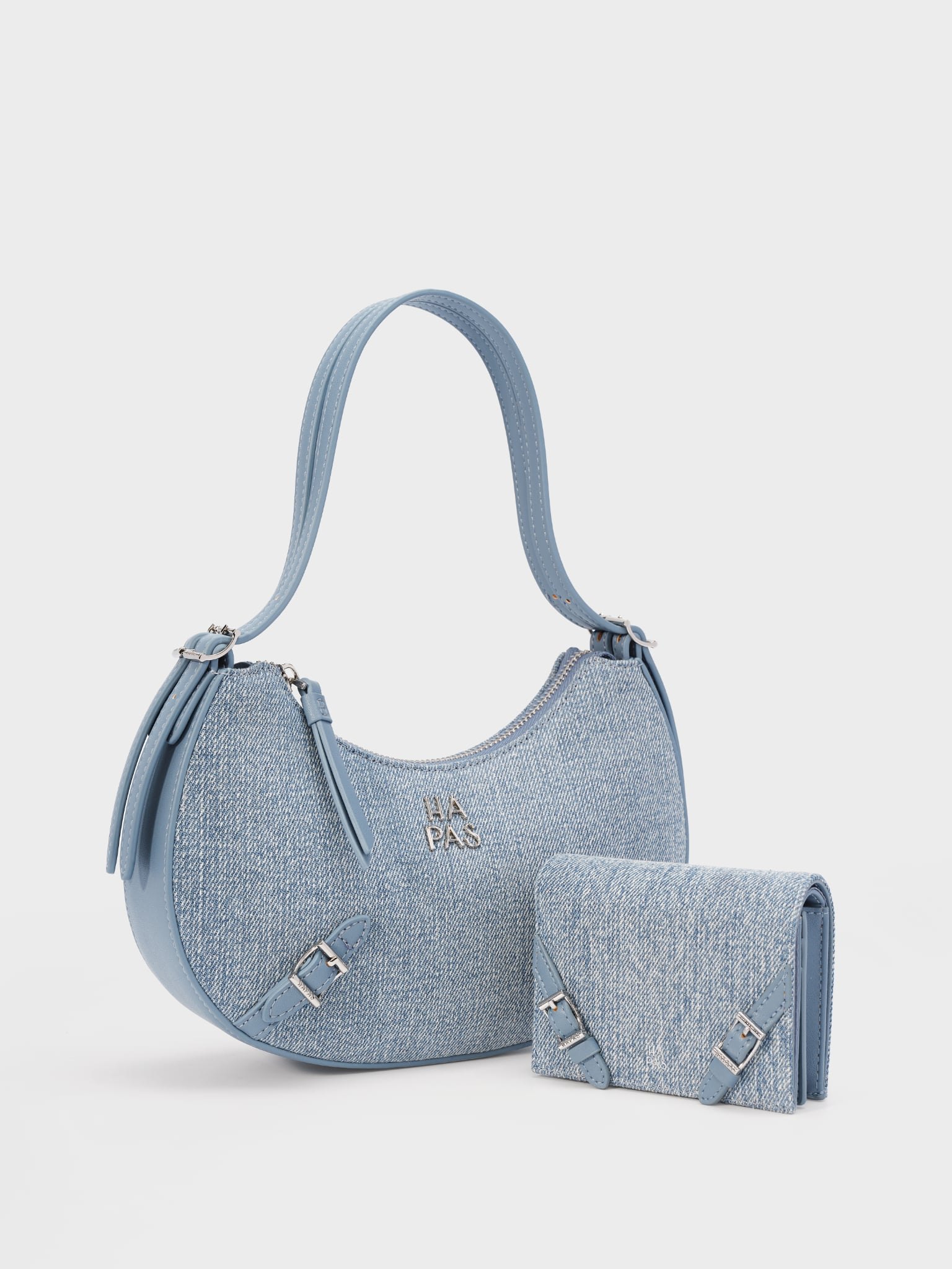 TDV Hobo Đai Chéo COZY Sz 24 + Ví Đeo Chéo Fancy - Jean