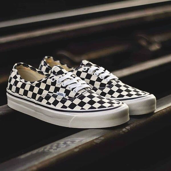 Giày Vans trắng đen Authentic Anaheim Factory Checkerboard