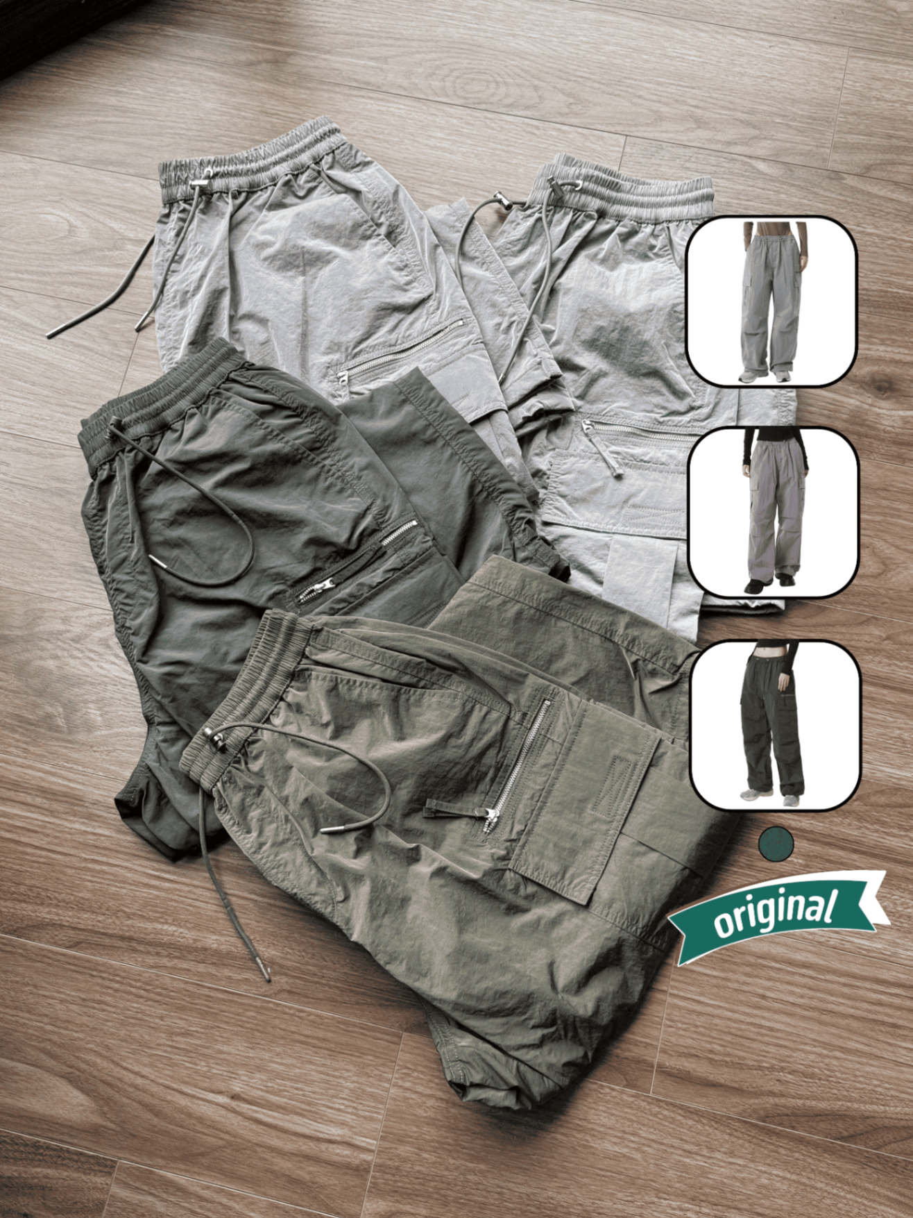 Musinsa Cargo Pants Bright Parachute