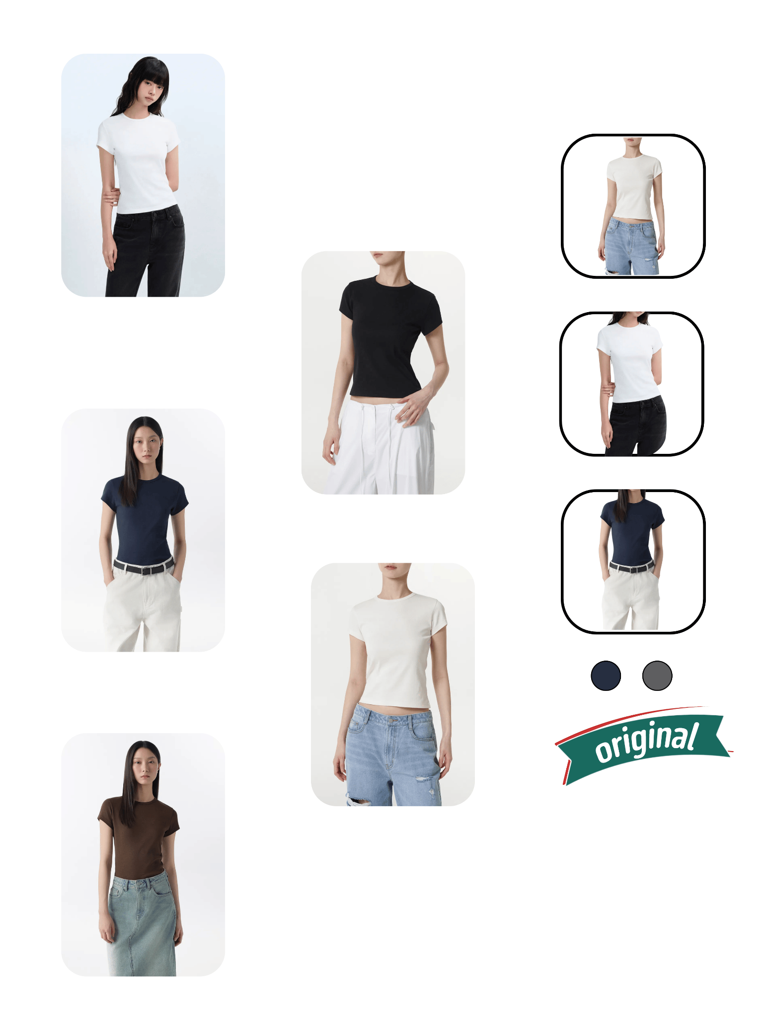 Musinsa Tshirt Slim Crew Neck