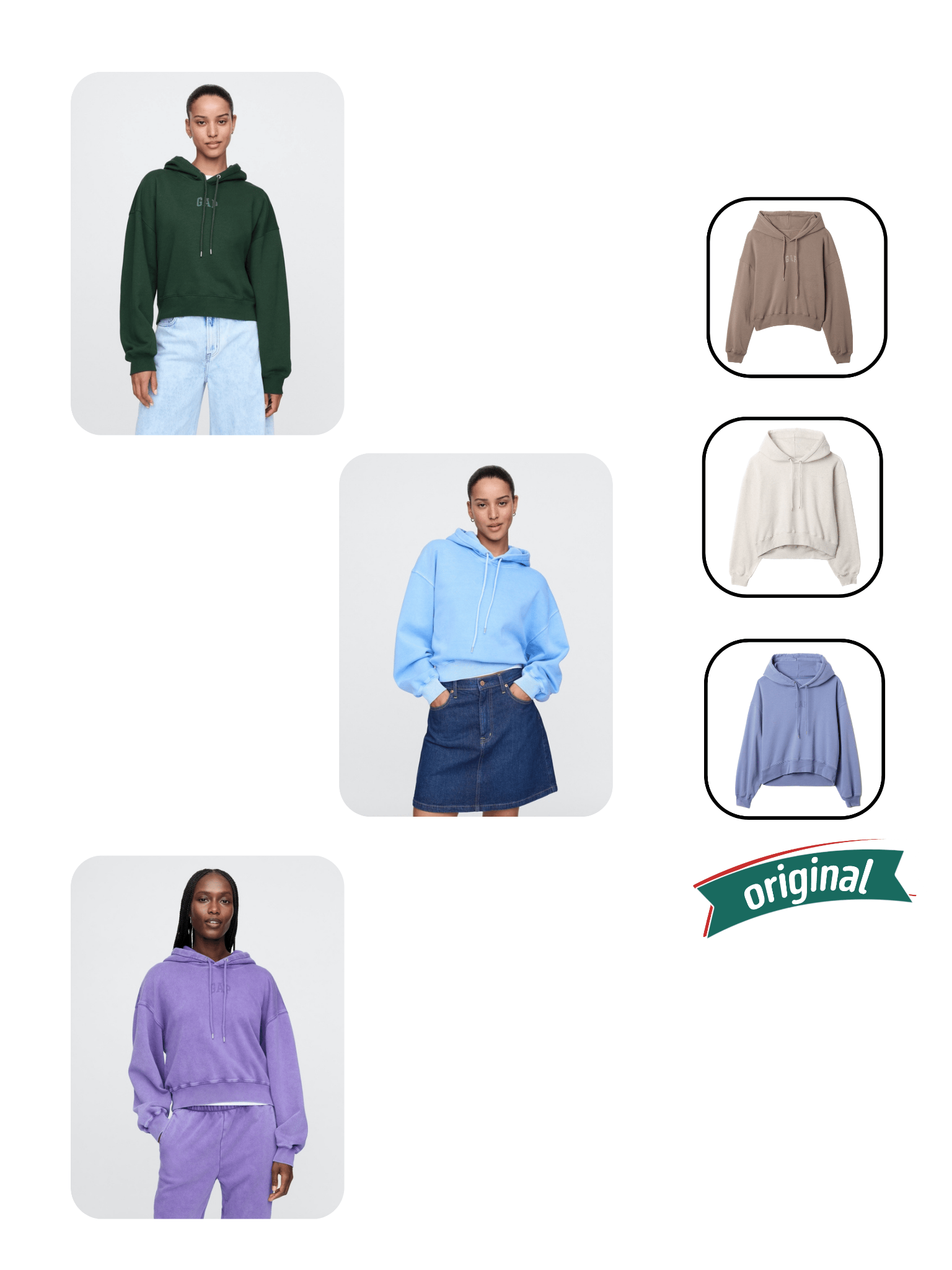 GAP Hoodie VintageSoft Crop