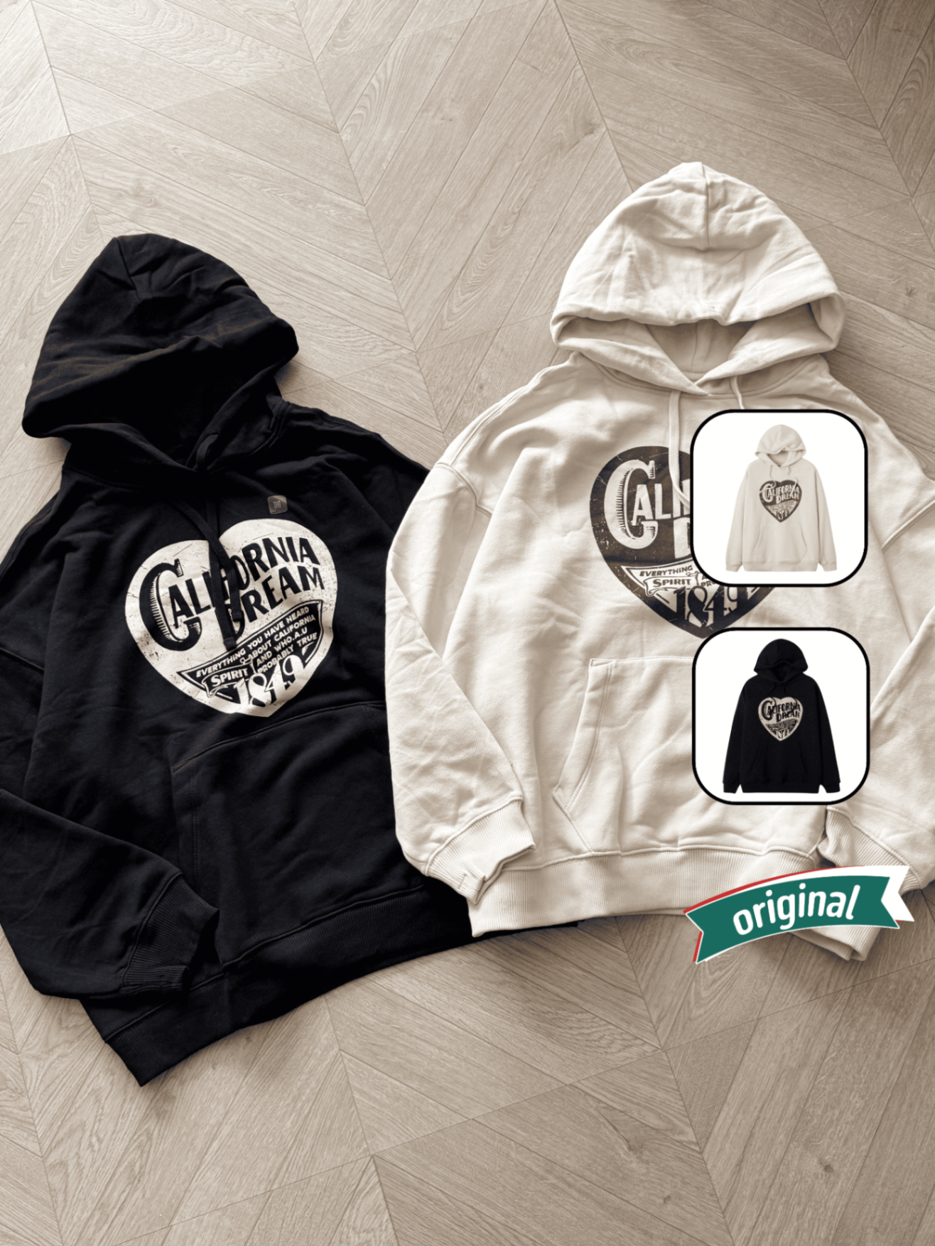 WAU Hoodie Heart Stamp