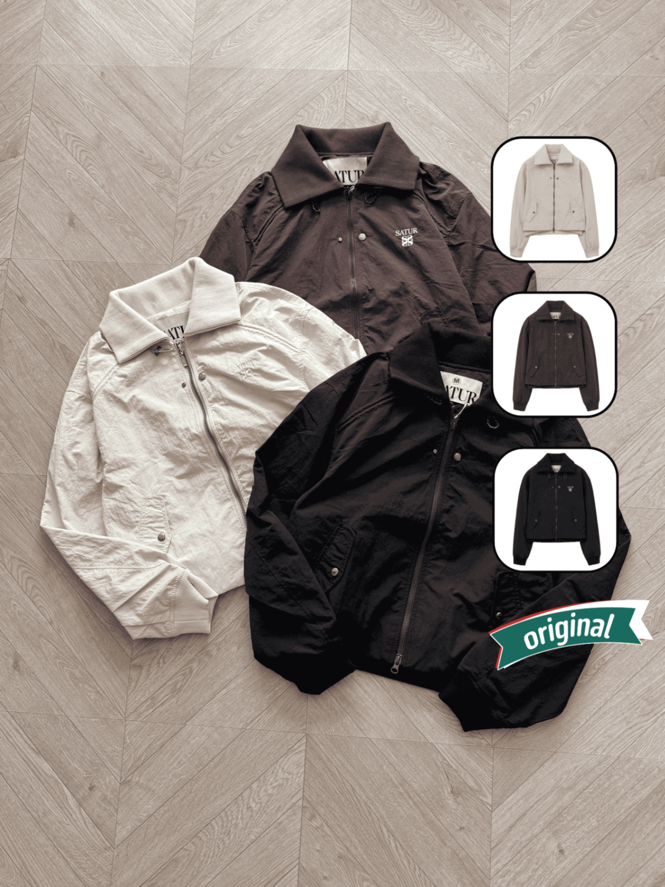 Satur Bomber Jacket Nylon Crop