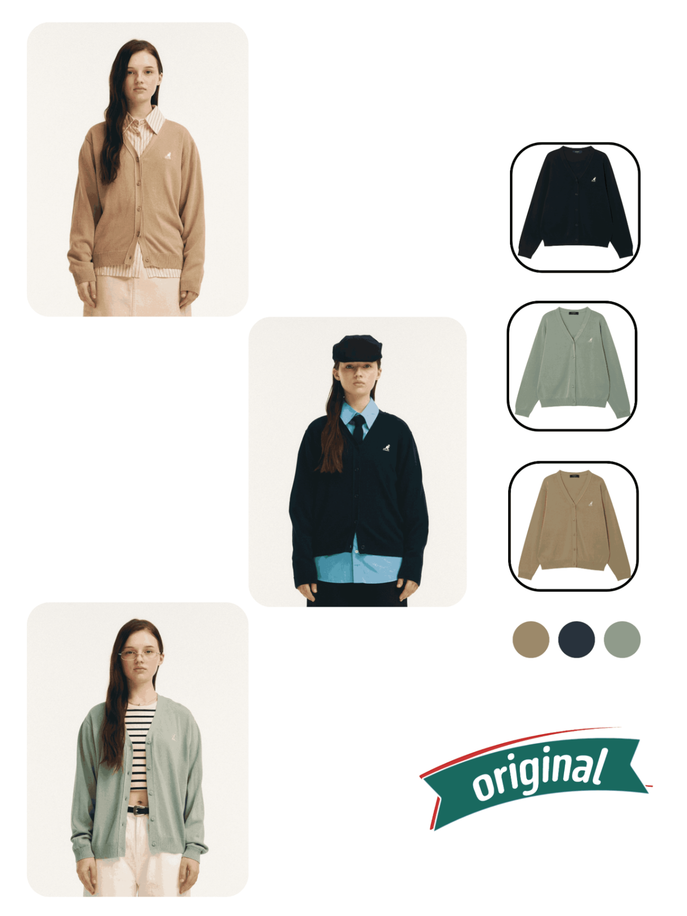 Kangol Cardigan V-neck 1902