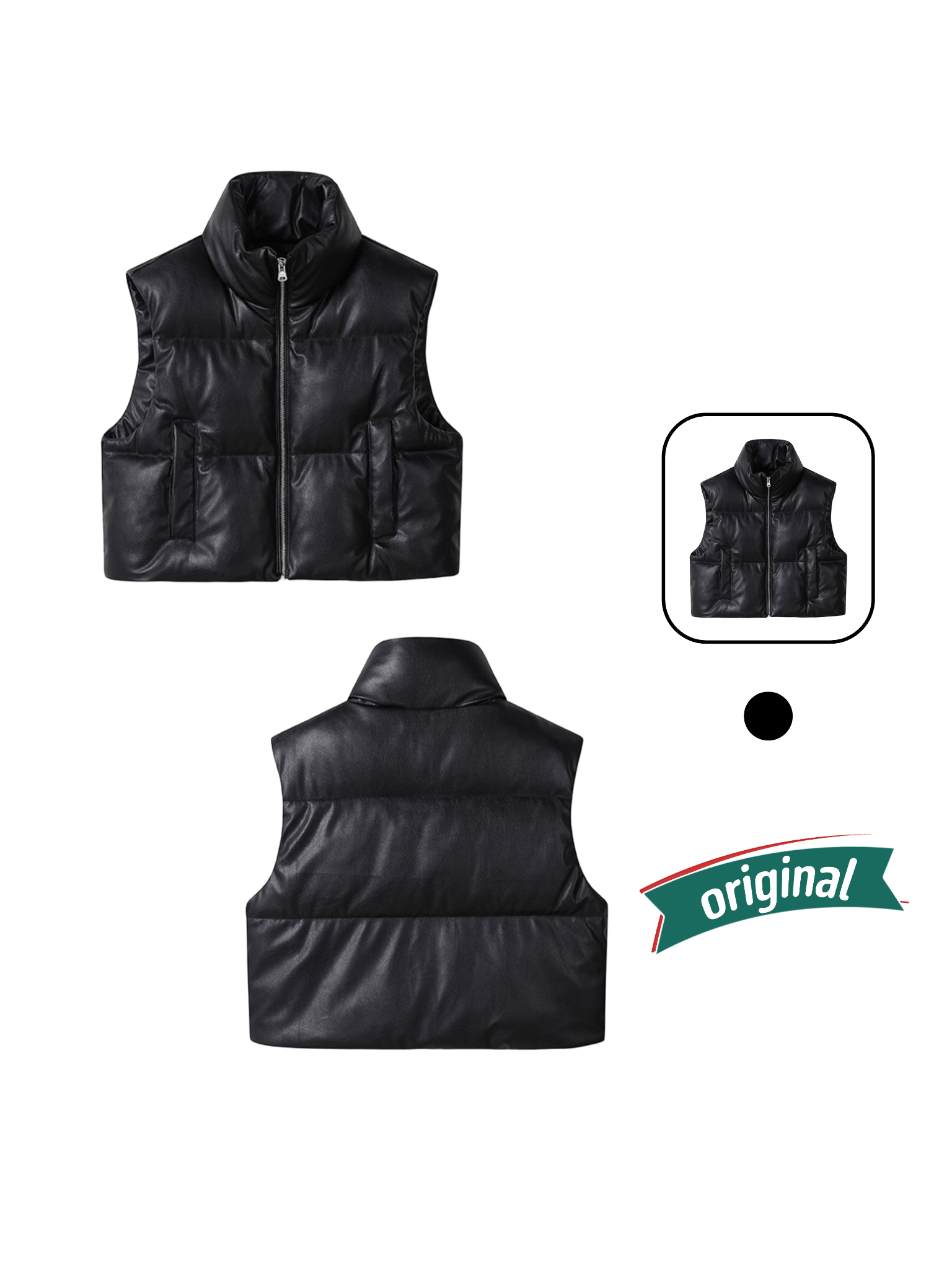 Topten Puffer Women's Crop Vest
