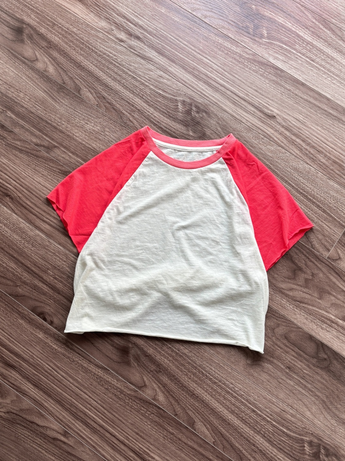 Aerie Croptop Raglan W.Pink
