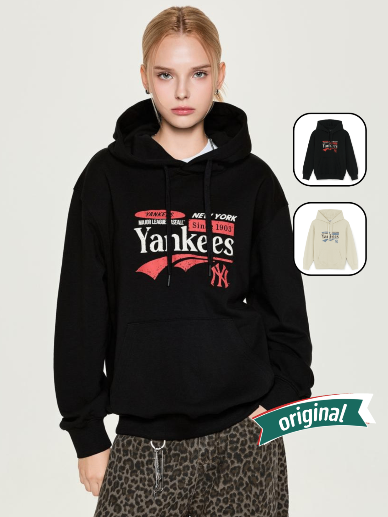 MLB Hoodie Vintage Letter