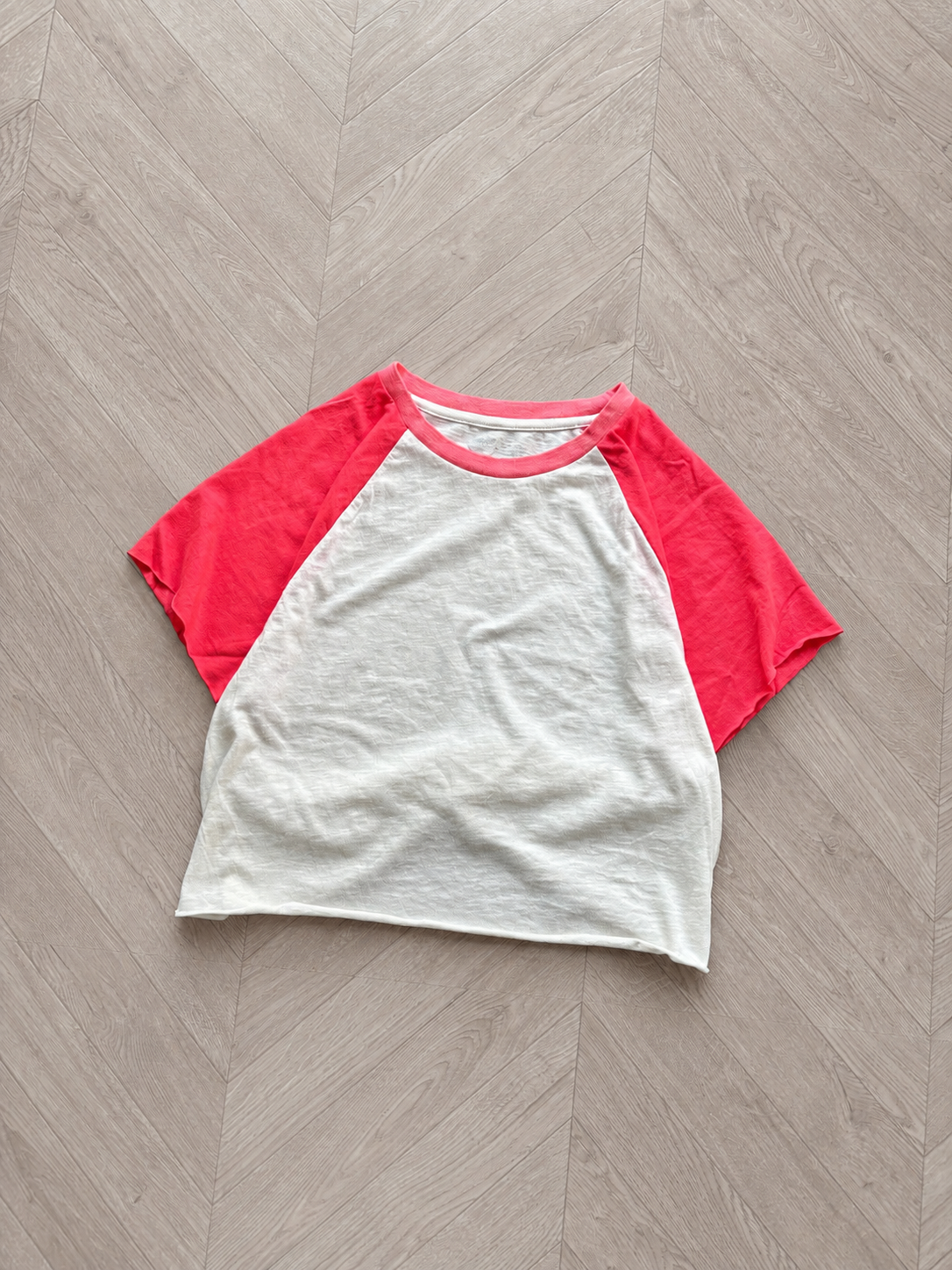 Aerie Croptop Raglan W.Pink