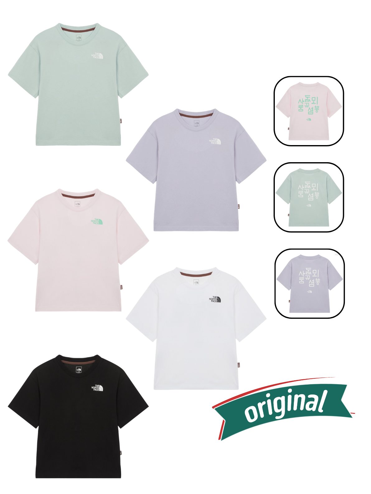 The NorthFace Tshirt Cr Hangeul