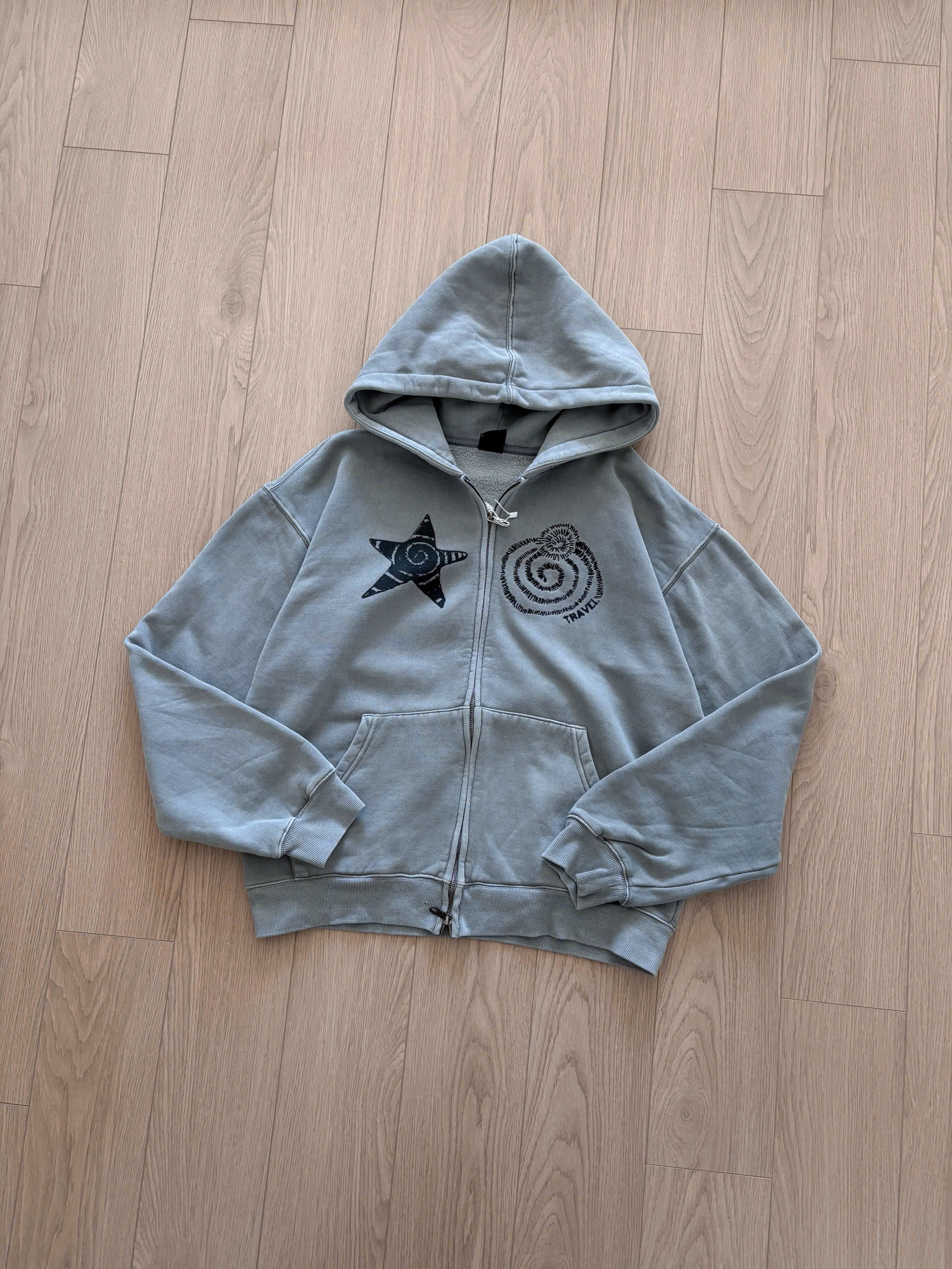 Travel Hoodie Zip Star Helix