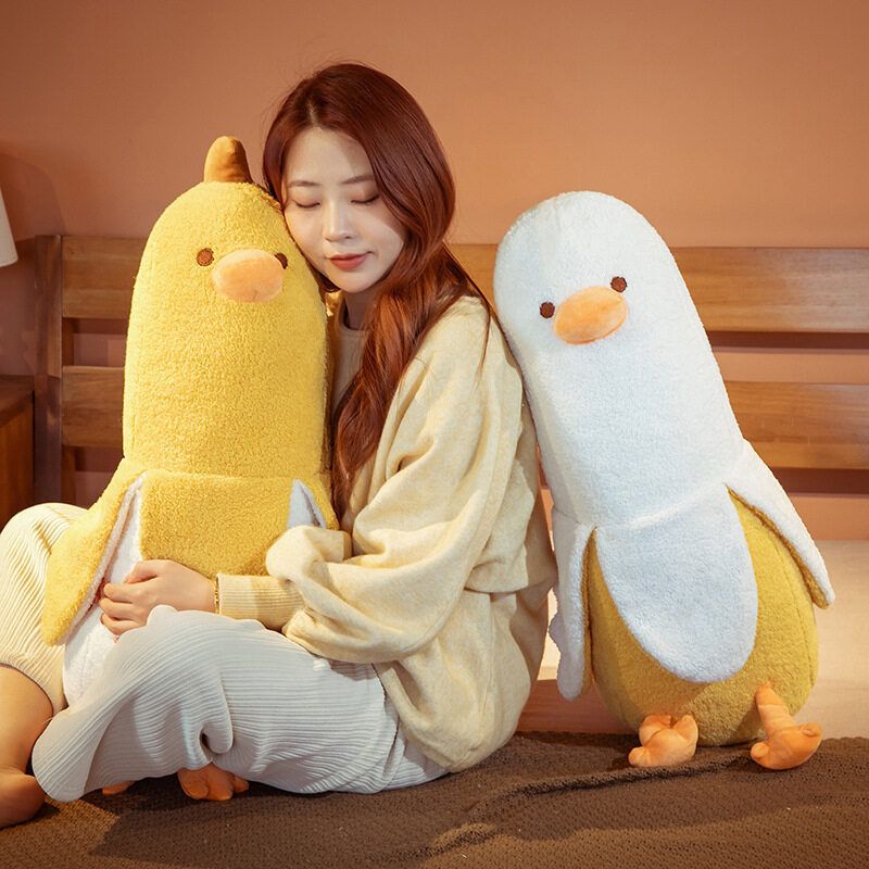 Gấu bông gối ôm chuối vịt - Vàng - 70cm