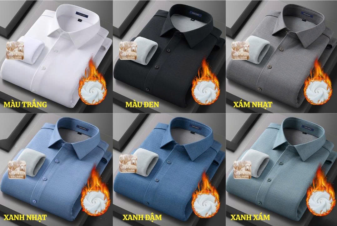 SƠ MI LÓT LÔNG CỪU CAO CẤP-SM18