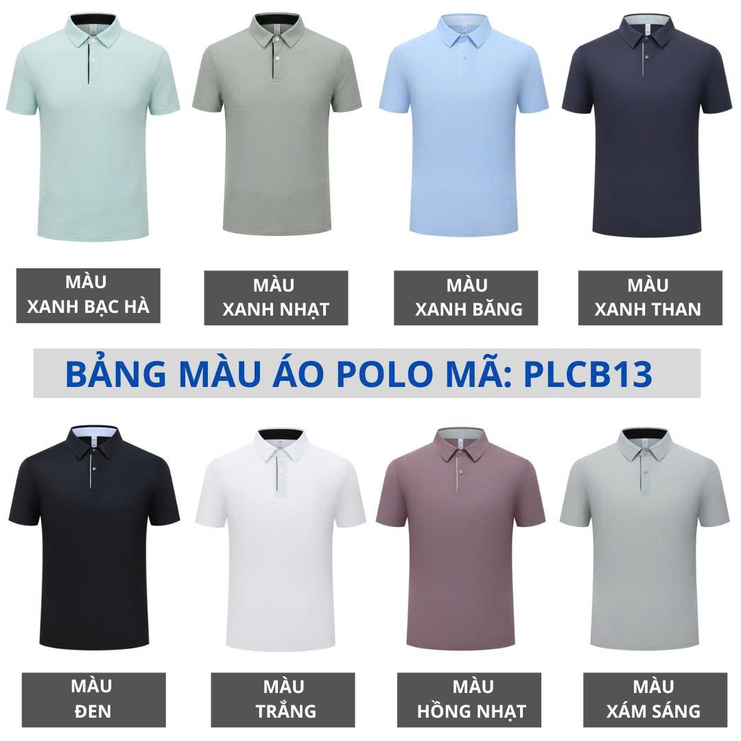 ÁO POLO NAM CAO CẤP CÚC BẤM 12325 ( PLCB13 )