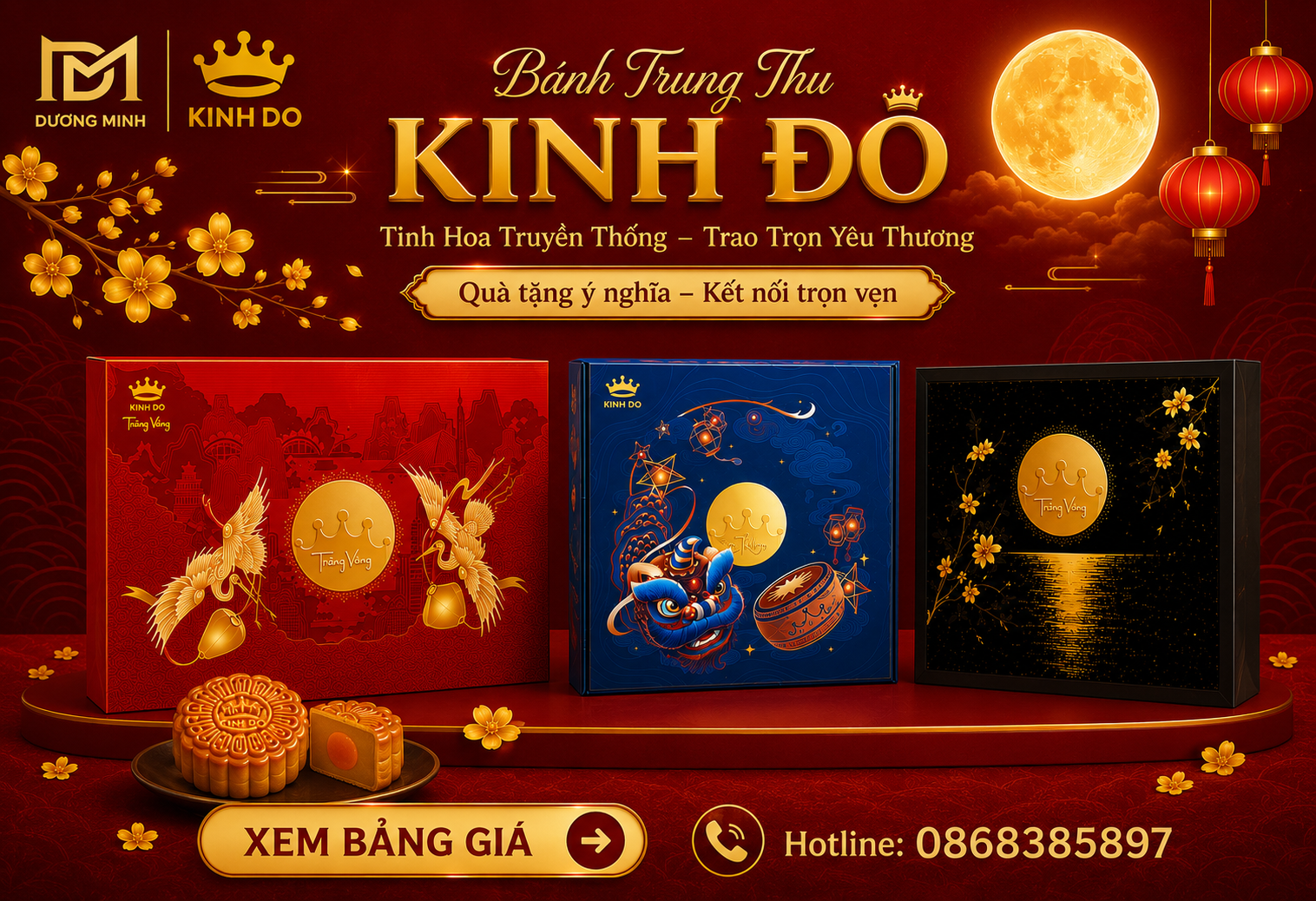 Bang giá banh trung thu Kinh Do 2026