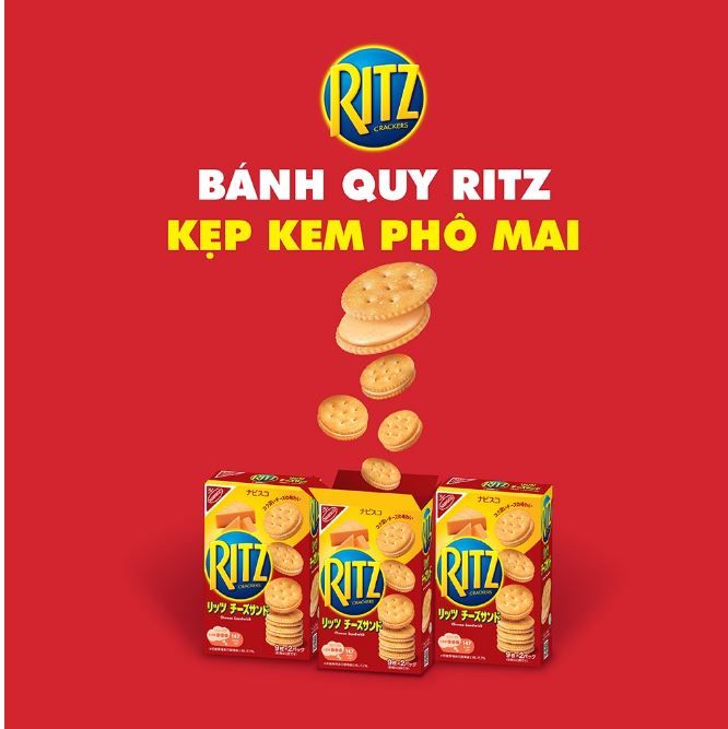 Bánh quy Ritz Crackers nhân kem phô mai 106g