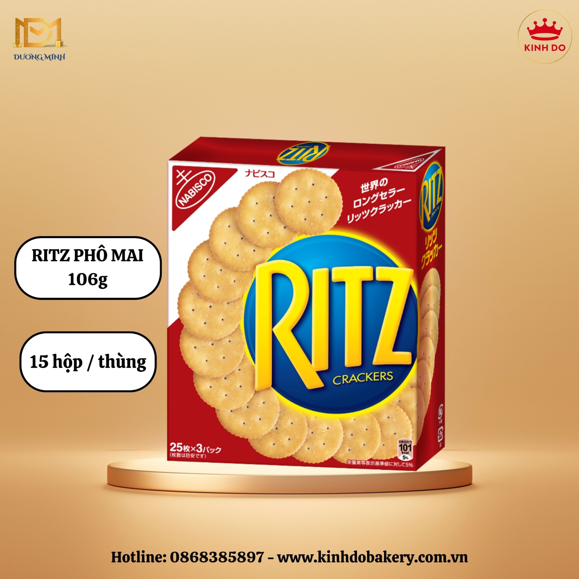 Bánh quy mặn RITZ CRACKER 247g x 10 hộp