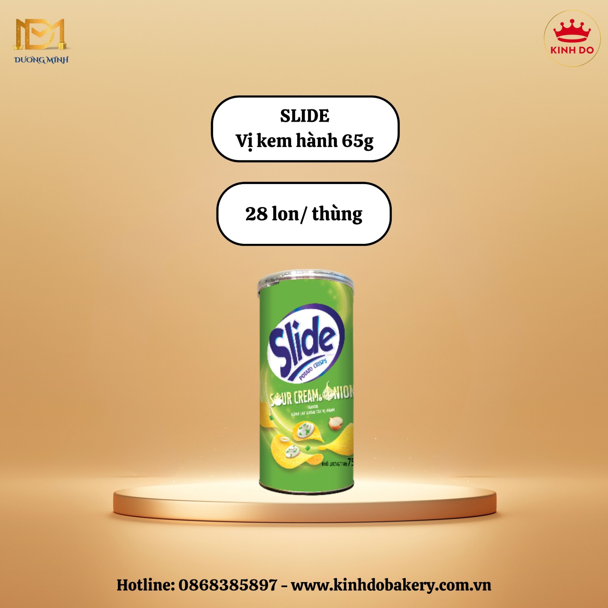 SLIDE KHOAI TÂY 65G - vị kem hành