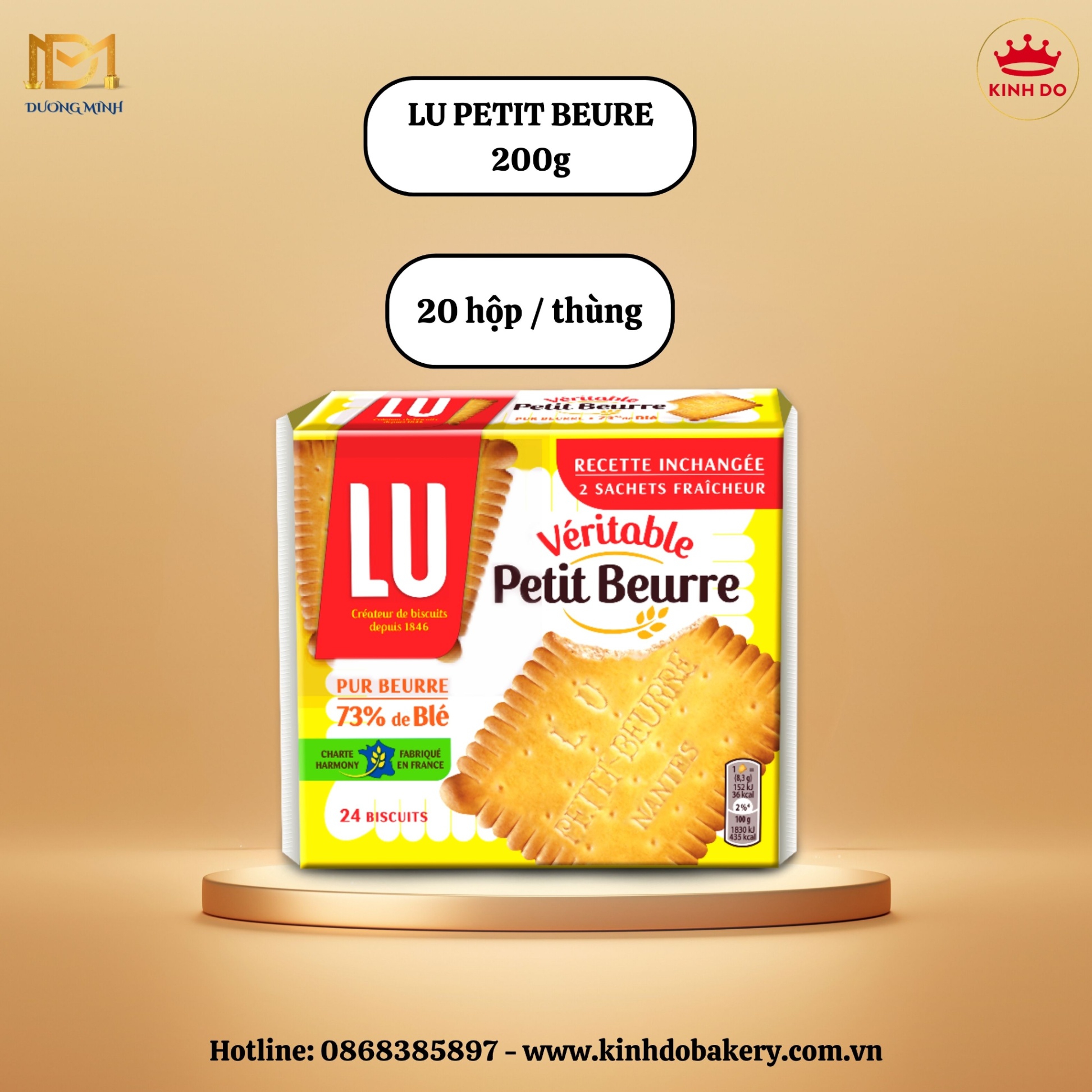 Lu Veritable Petit Beurre  200g X 20