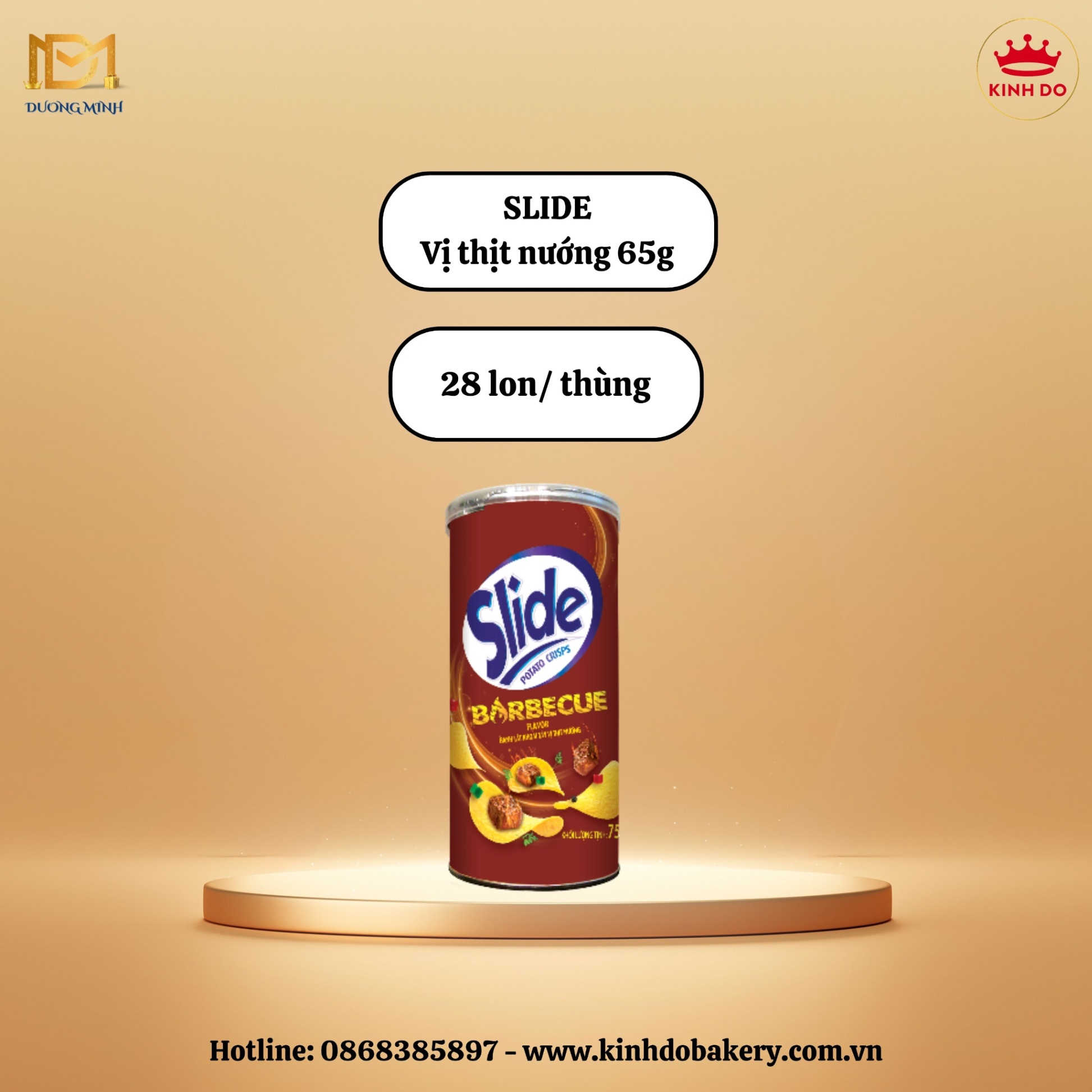 SLIDE KHOAI TÂY 65G - vị thịt nướng