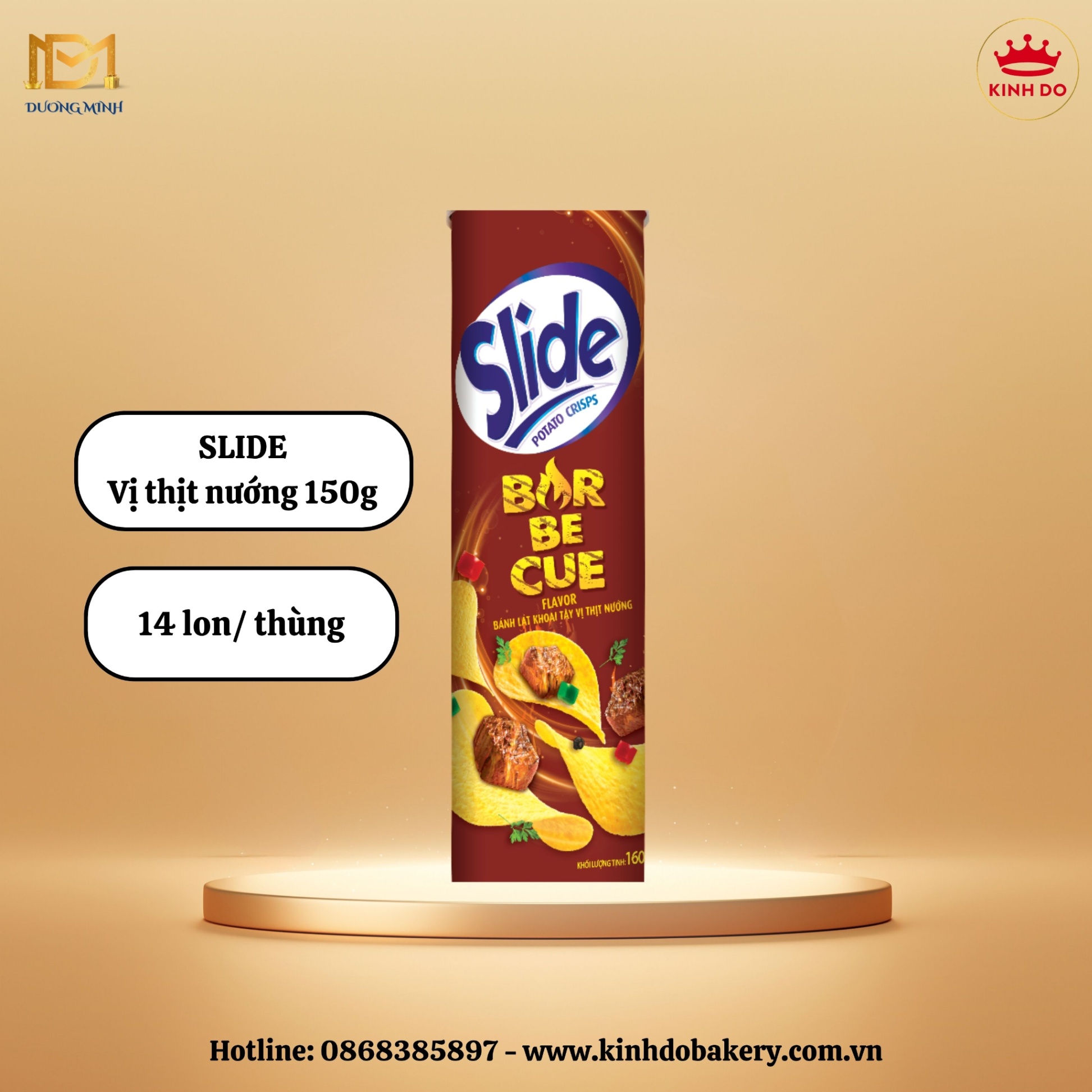 SLIDE KHOAI TÂY 150G - vị thịt nướng