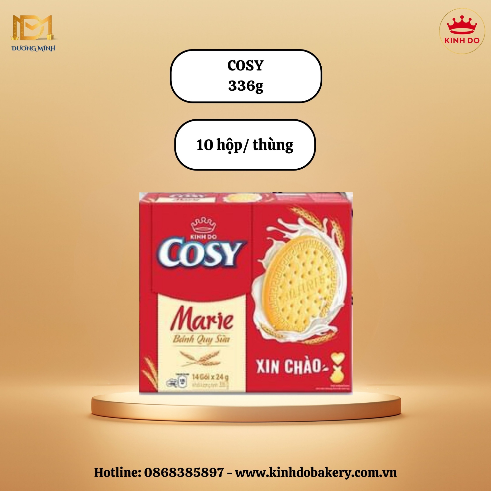 Bánh quy Marie Cosy 336g x 10 hộp