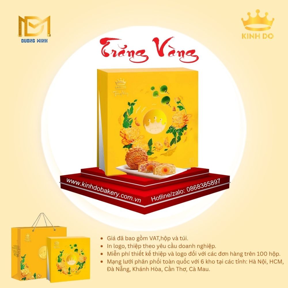 Bánh trung thu Kinh Đô Trăng vàng Hồng Ngọc An Nhiên ( HNXD )