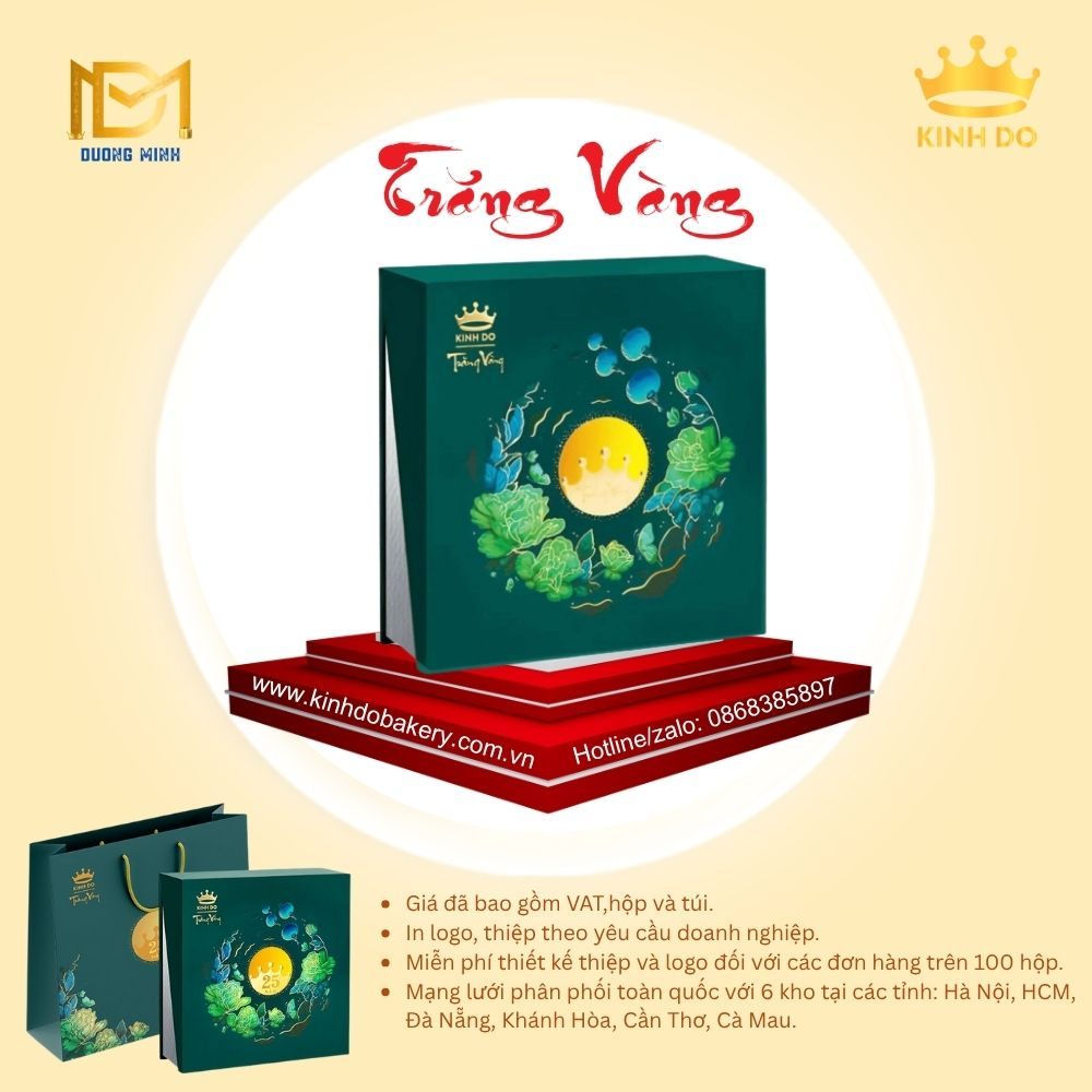 Bánh trung thu Kinh Đô Trăng vàng Hồng Ngọc An Lành ( HNG )