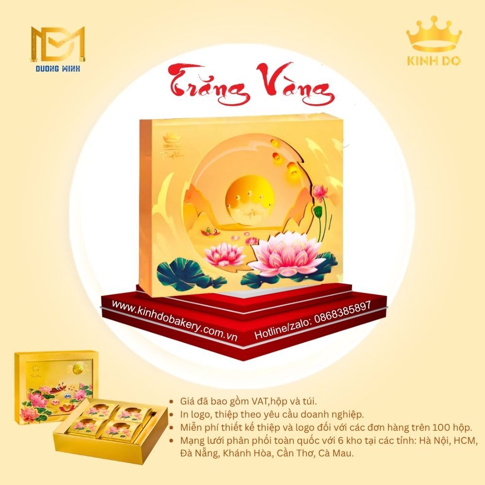 Bánh trung thu Kinh Đô Trăng vàng Hồng Ngọc An Phú ( HNV )