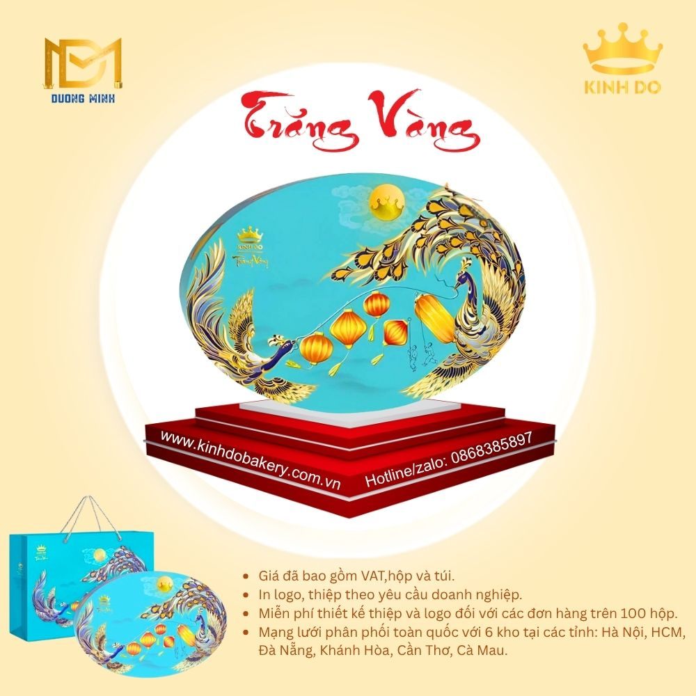 Bánh trung thu Kinh Đô Trăng vàng Pha Lê Vạn Phúc ( PLX6 )