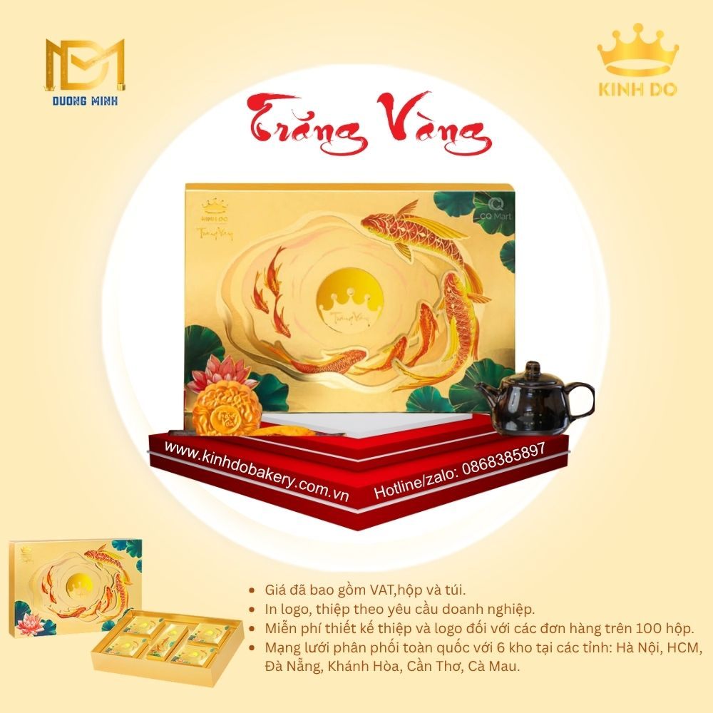 Bánh trung thu Kinh Đô Trăng vàng Hoàng Kim Vinh Hoa ( HKV )