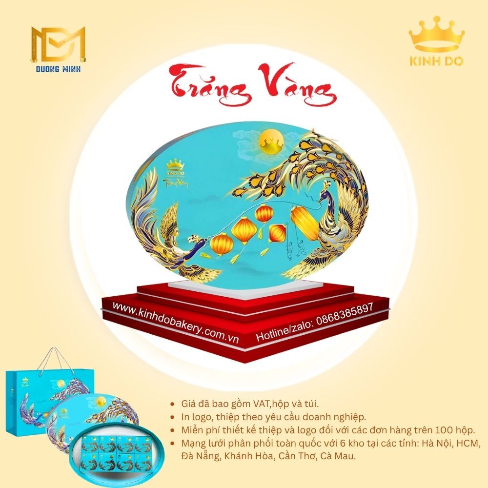 Bánh trung thu Kinh Đô Trăng vàng Pha Lê Vạn Phúc ( PLX6 )