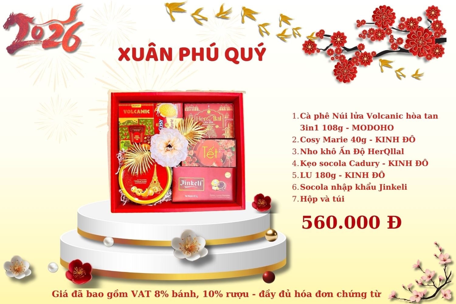 Hộp Quà Tết Xuân Phú Quý 2026 – Sang Trọng, Cao Cấp