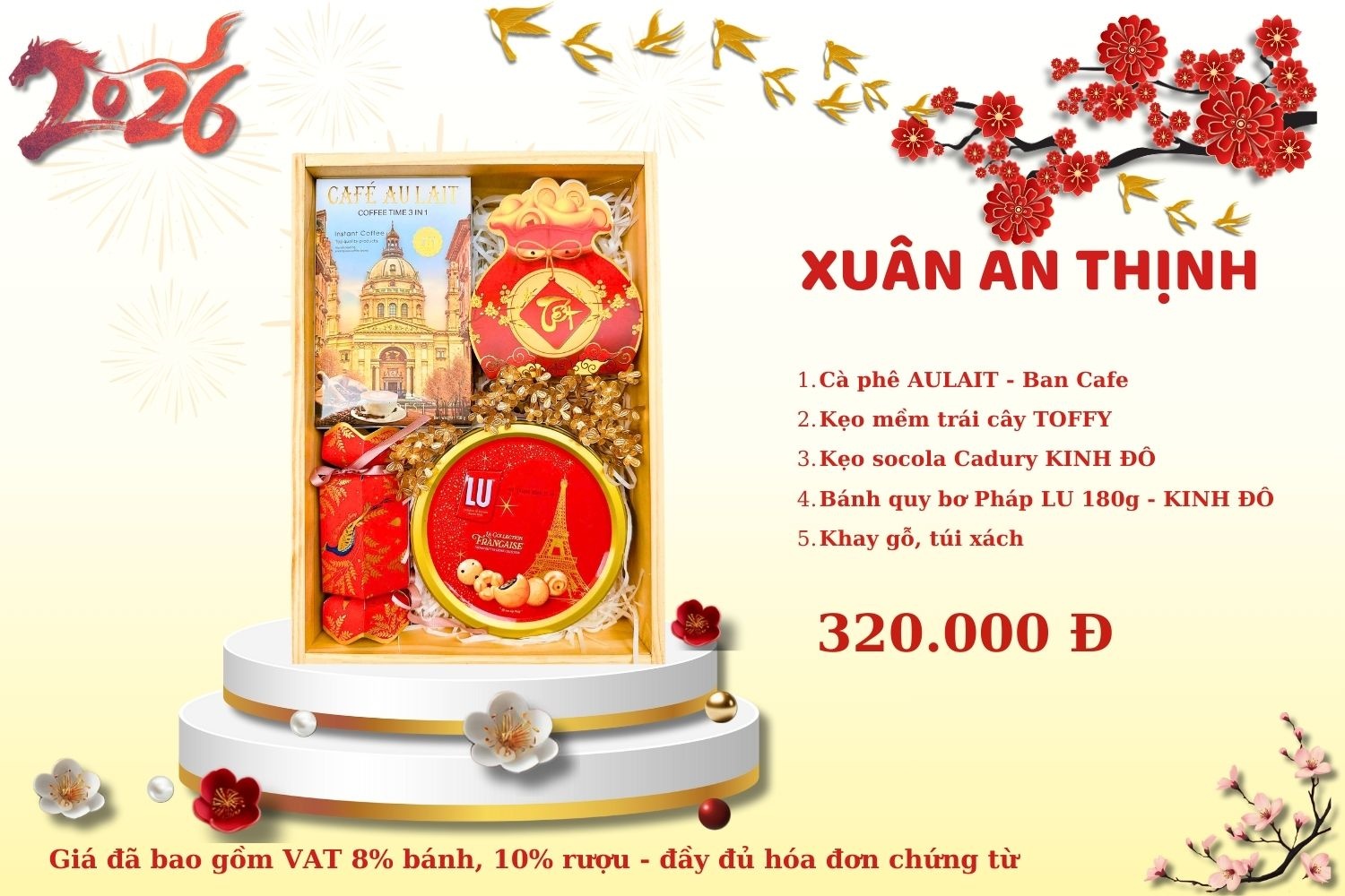 Hộp Quà Tết Xuân An Thịnh 2026 – Sang Trọng, Ý Nghĩa