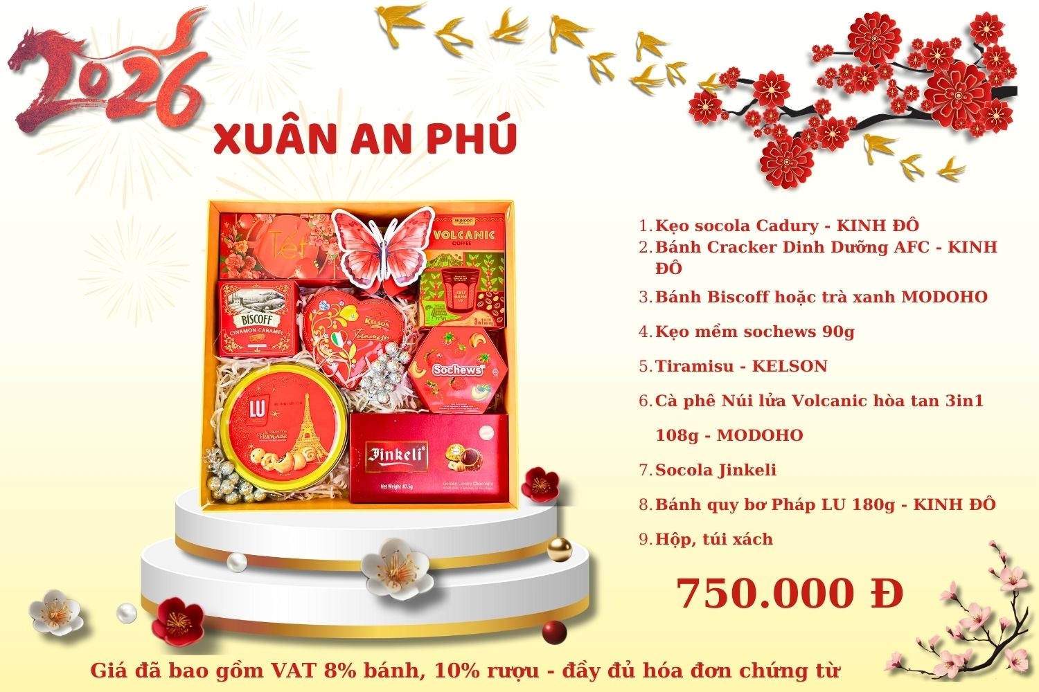 Hộp Quà Tết Xuân An Phú 2026 – Quà Biếu Doanh Nghiệp Cao Cấp, Sang Trọng
