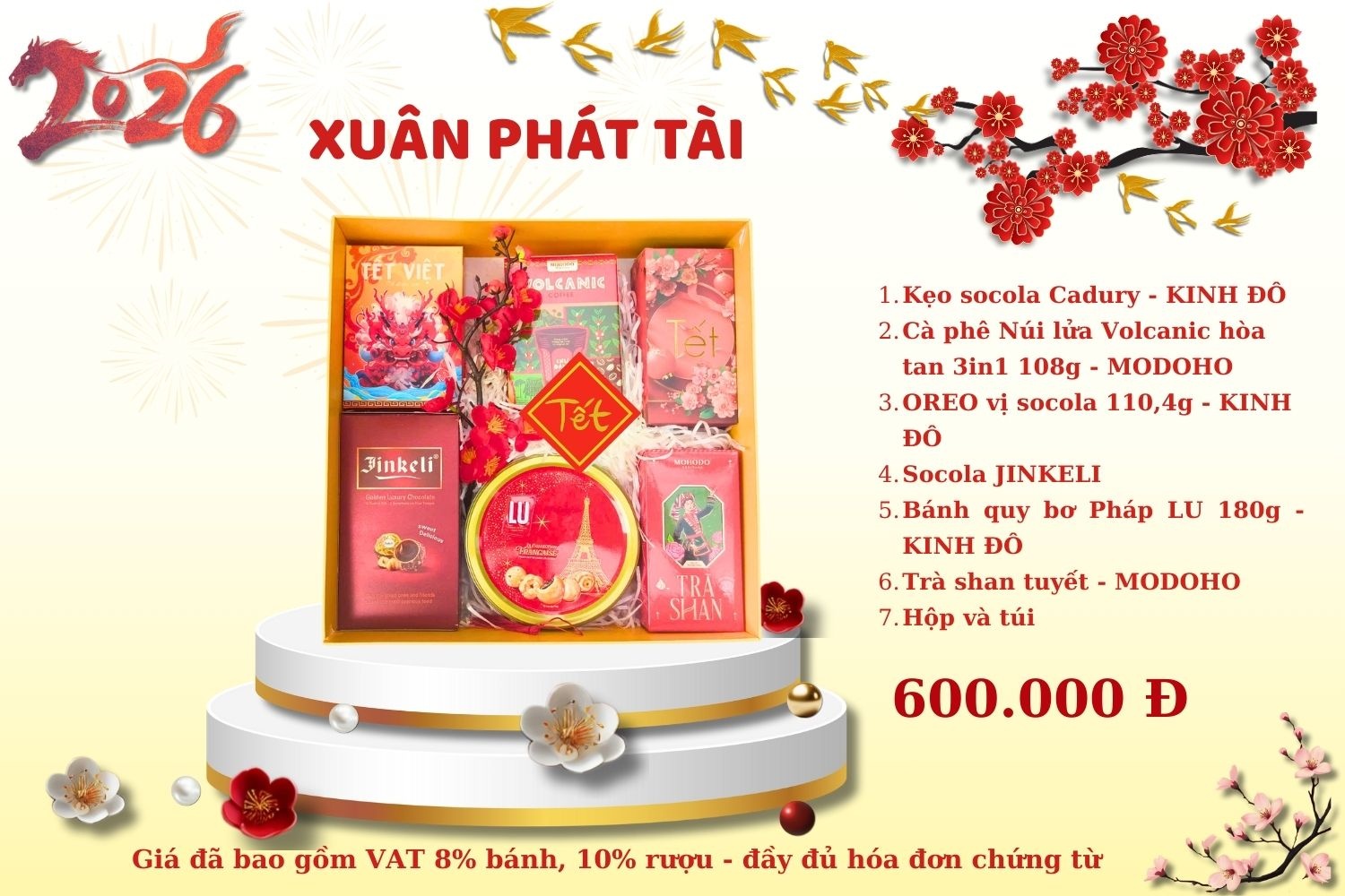 Hộp Quà Tết Xuân Phát Tài 2026 – Quà Tặng Doanh Nghiệp Cao Cấp, Sang Trọng