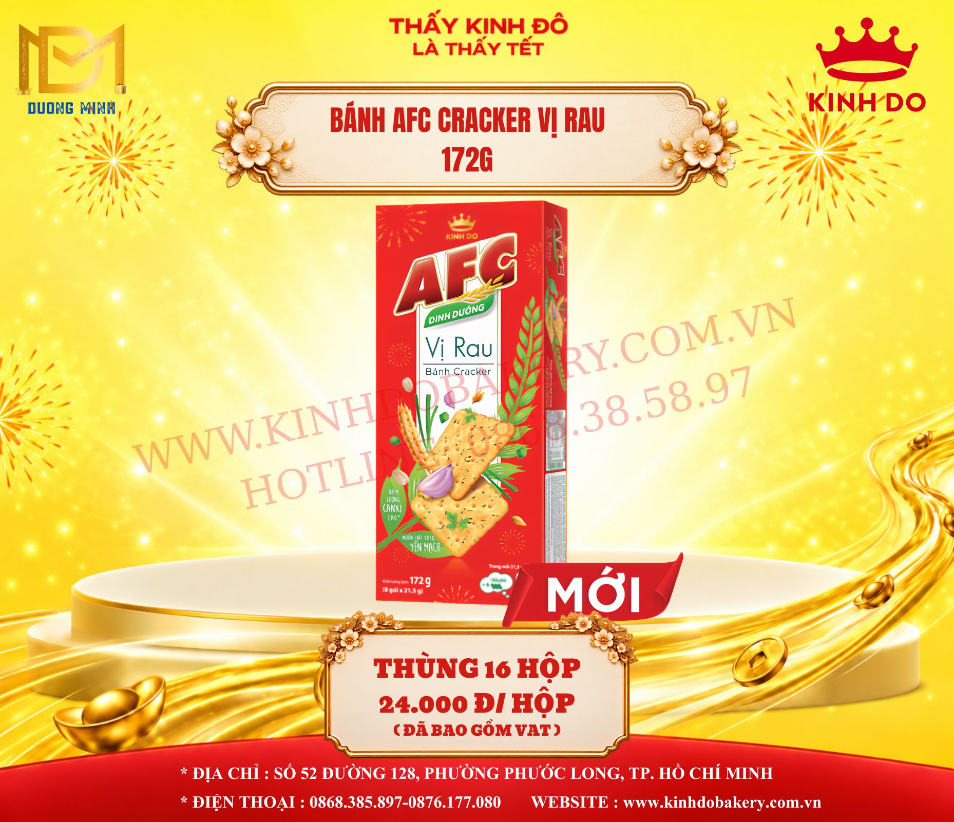 Bánh AFC Cracker Vị Rau 172g